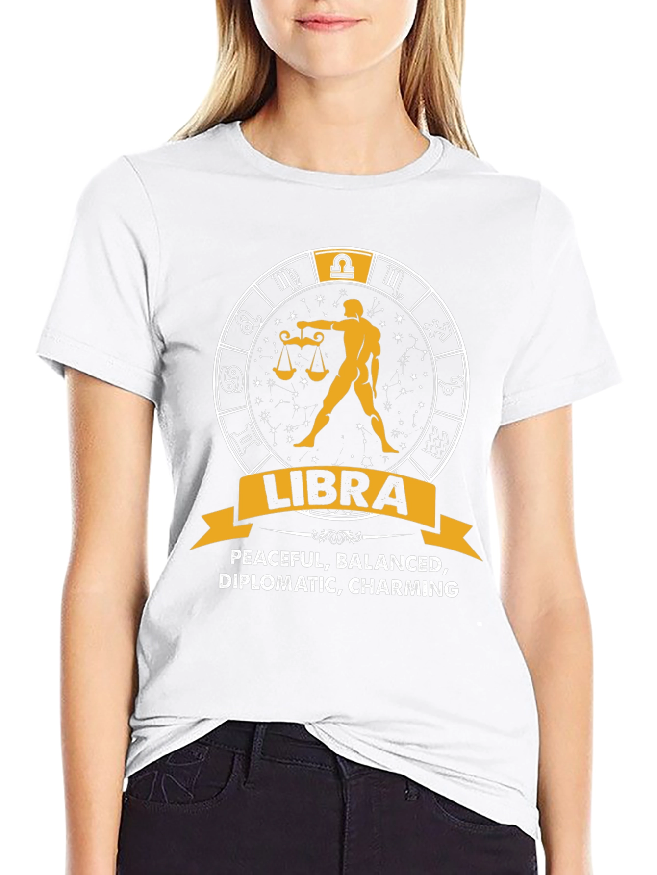 Libra Zodiac Sign T-Shirt - Peaceful Balanced Charming Tee