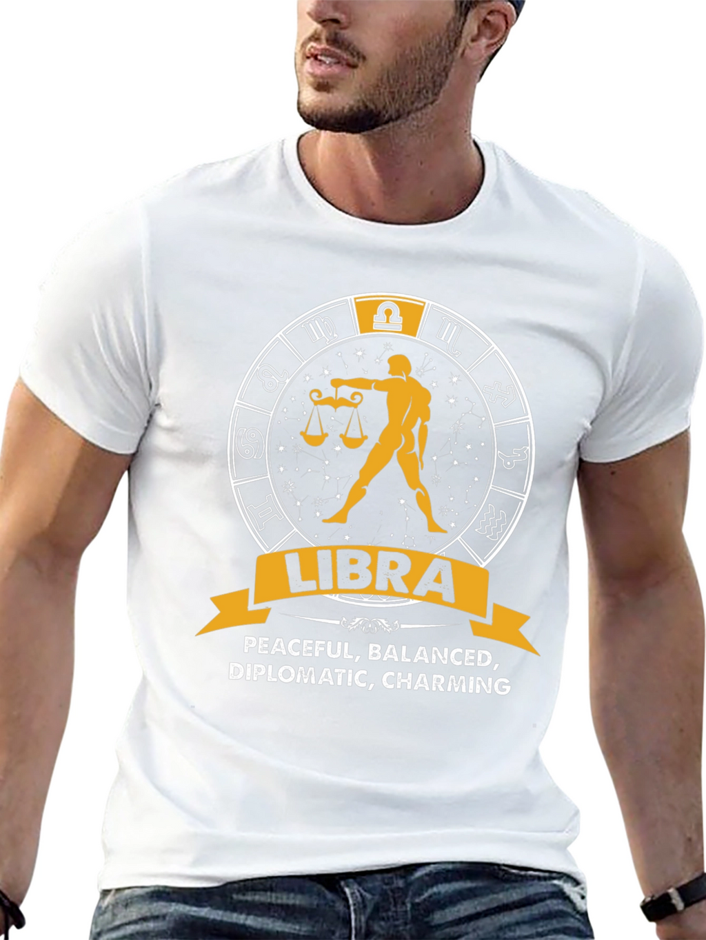 Libra Zodiac Sign T-Shirt - Peaceful Balanced Charming Tee
