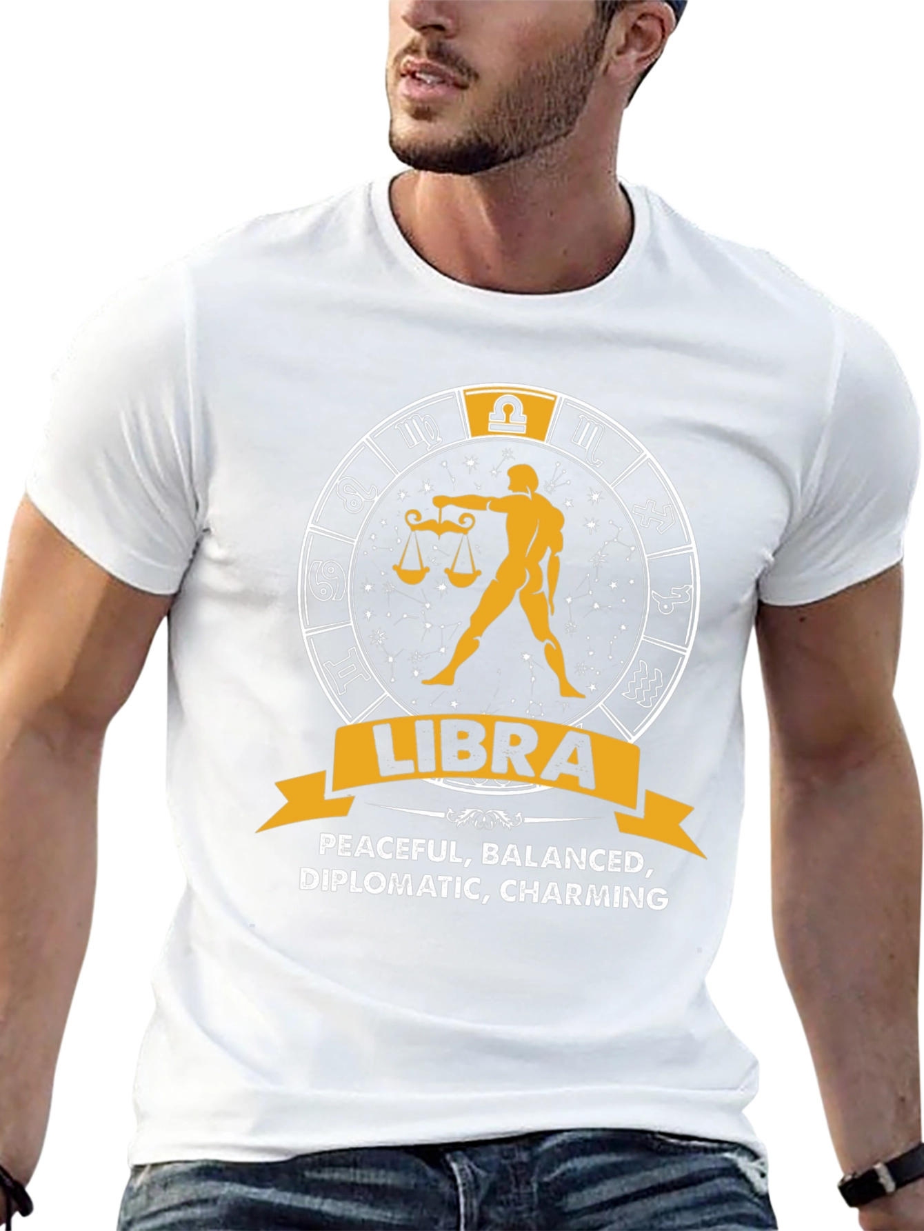 Libra Zodiac Sign T-Shirt - Peaceful Balanced Charming Tee