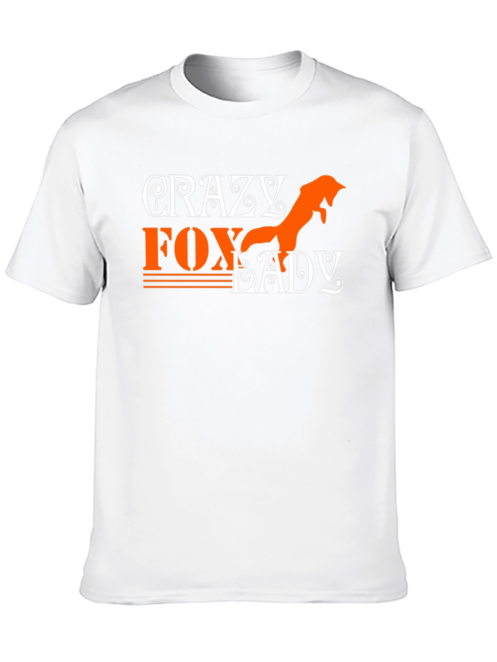 Crazy Fox Lady Graphic T-Shirt