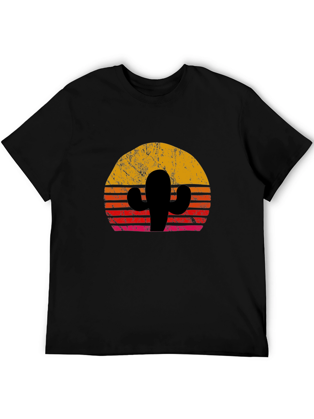 Retro Cactus Sunset Graphic Tee