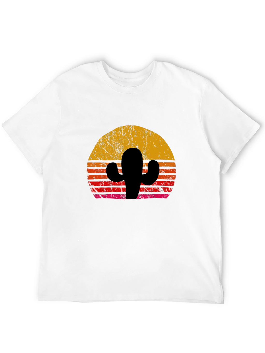 Retro Cactus Sunset Graphic Tee