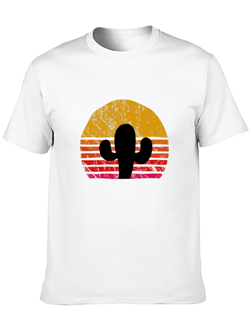 Retro Cactus Sunset Graphic Tee
