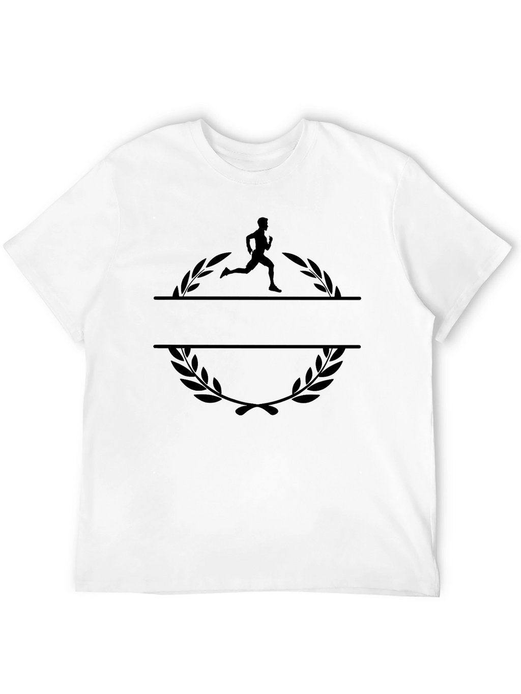 Runner Laurel Black Graphic Tee