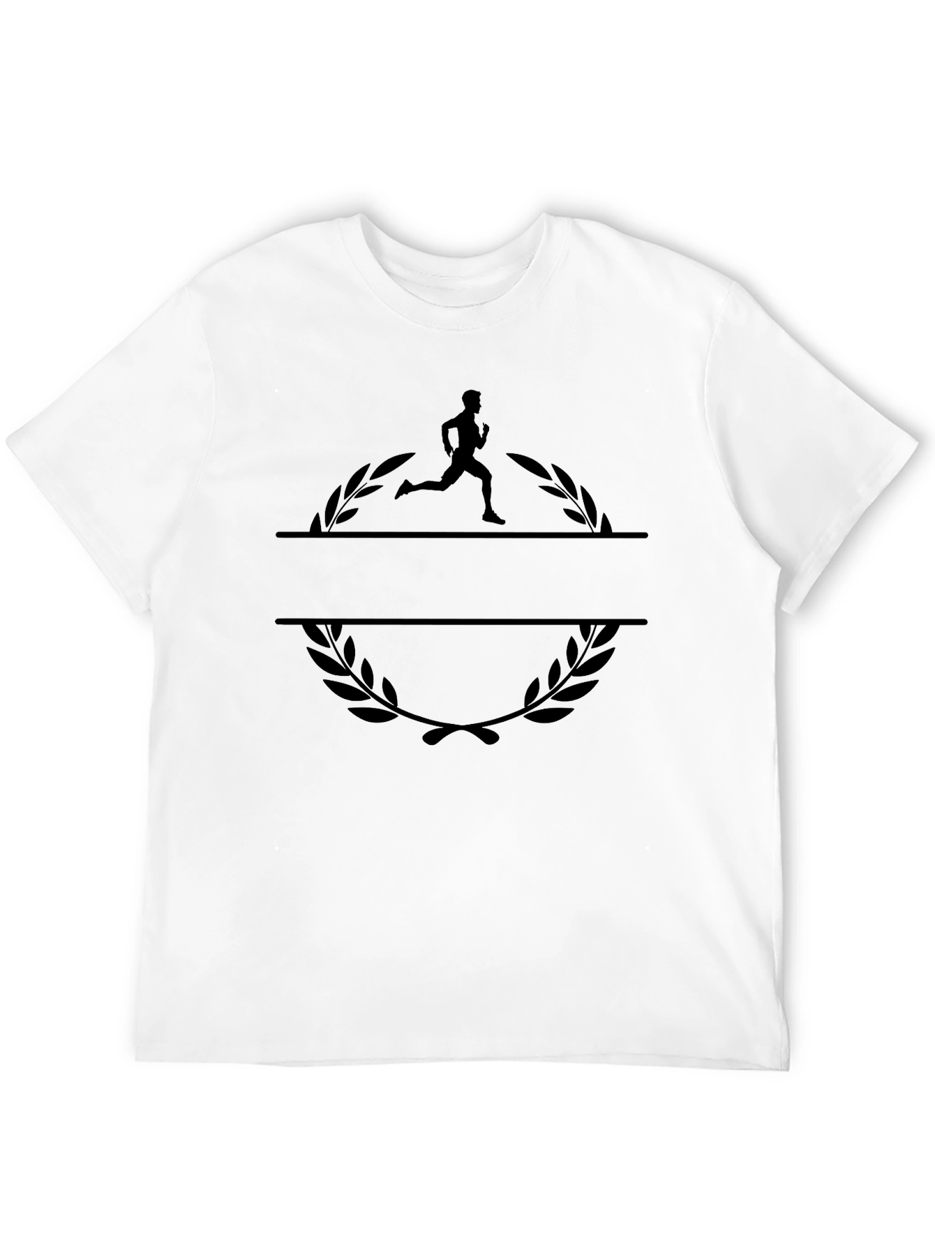 Runner Laurel Black Graphic Tee