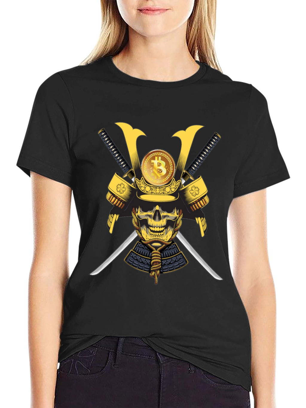 Bitcoin Samurai Skull T-Shirt