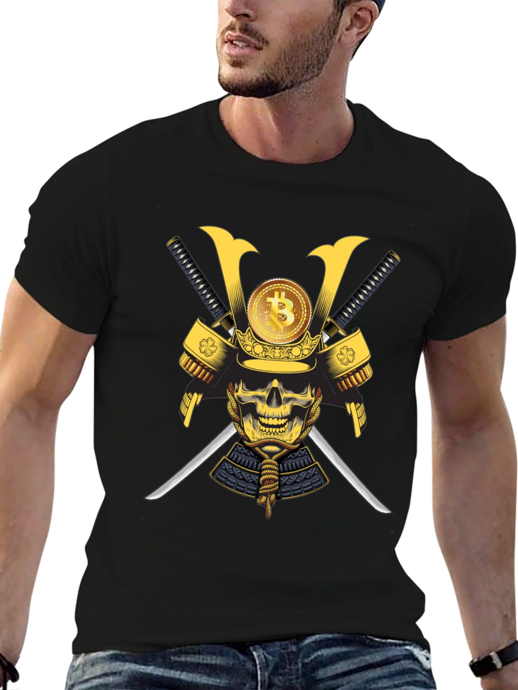 Bitcoin Samurai Skull T-Shirt