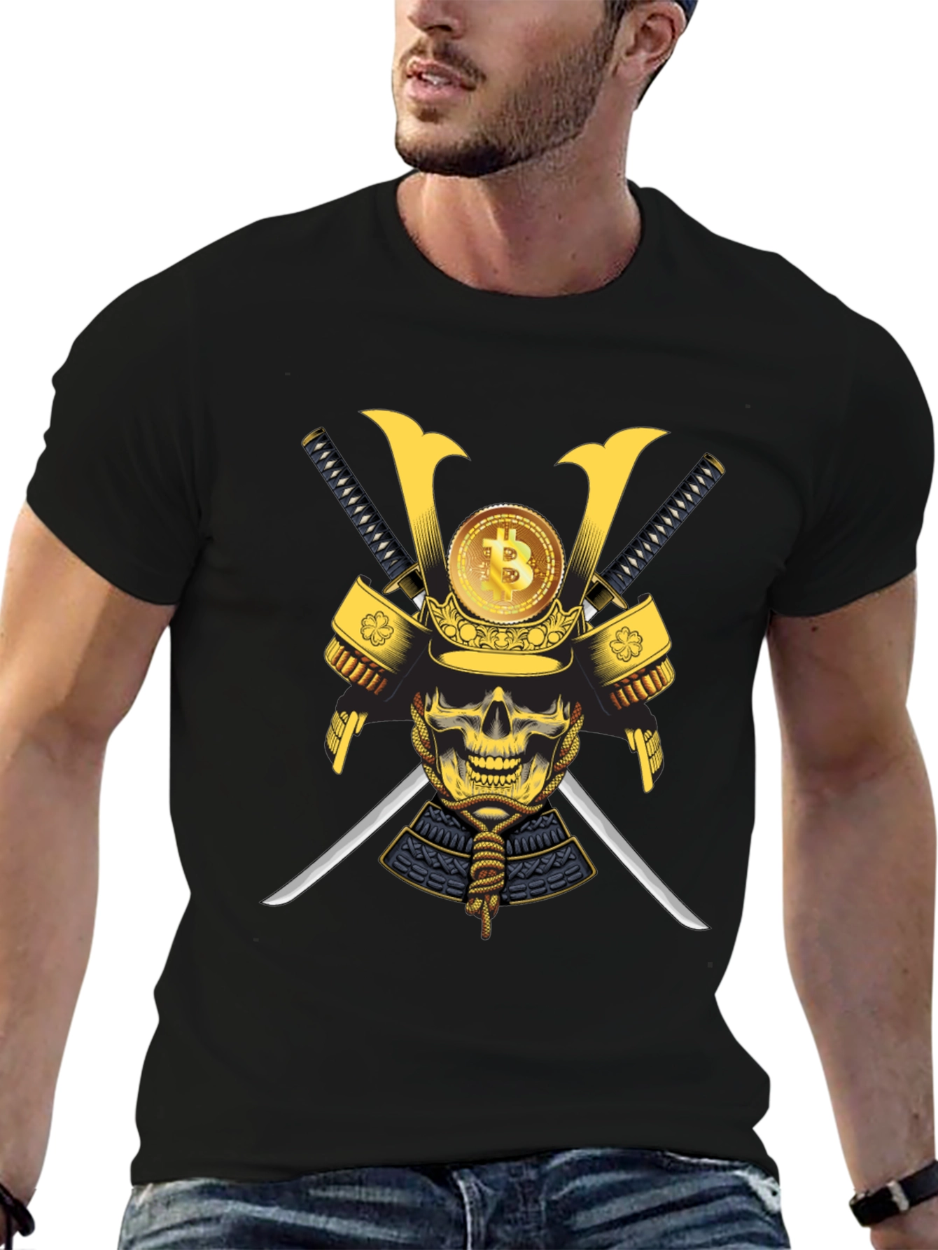 Bitcoin Samurai Skull T-Shirt