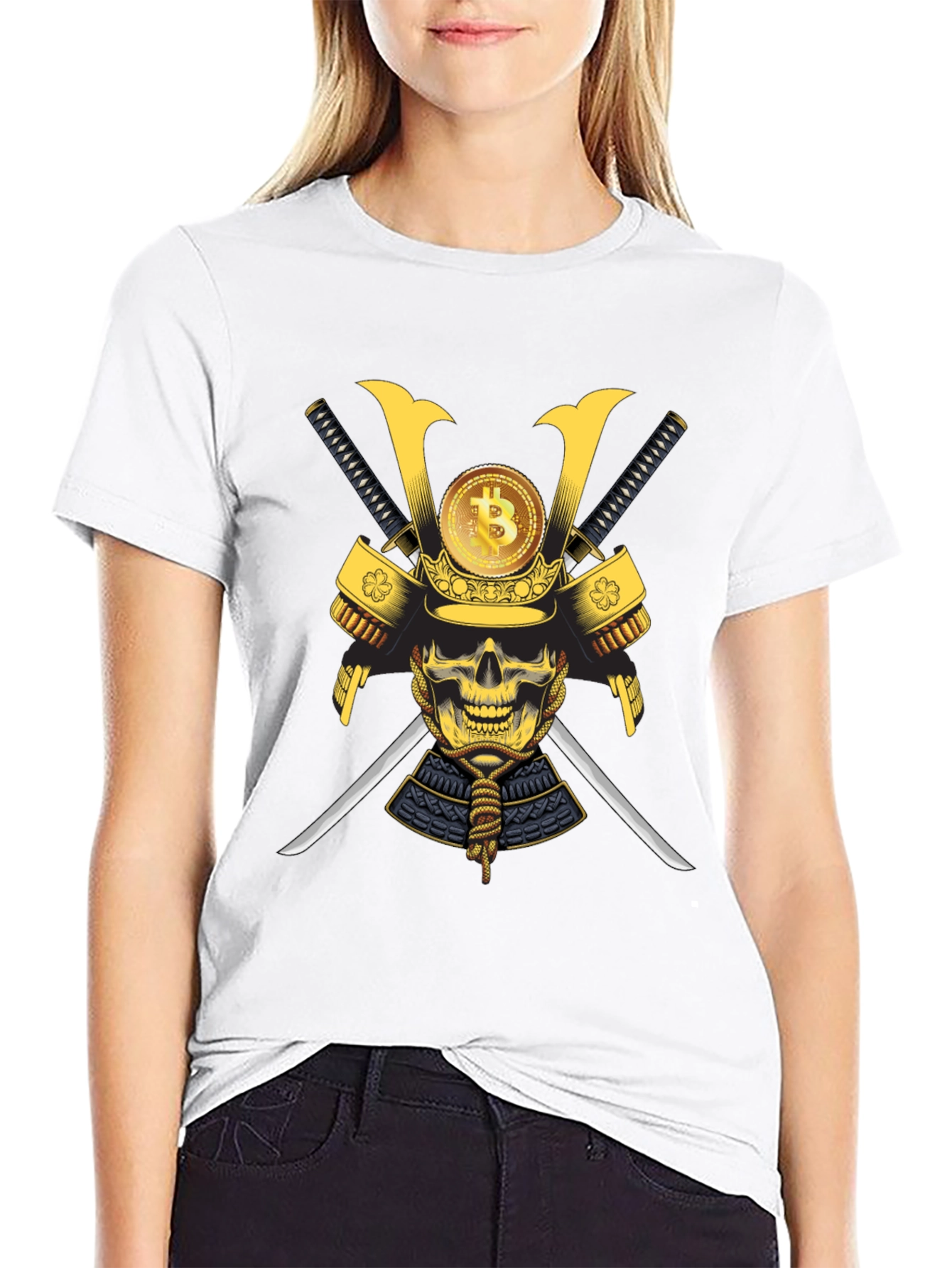 Bitcoin Samurai Skull T-Shirt