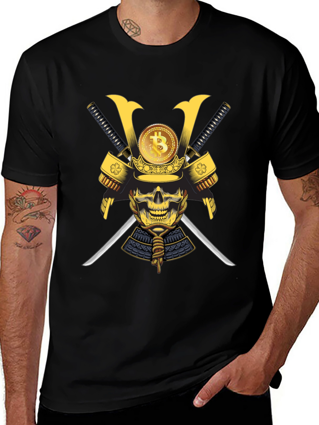 Bitcoin Samurai Skull T-Shirt
