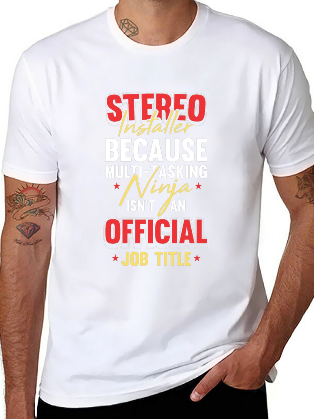 Stereo Installer Funny Job Title T-Shirt