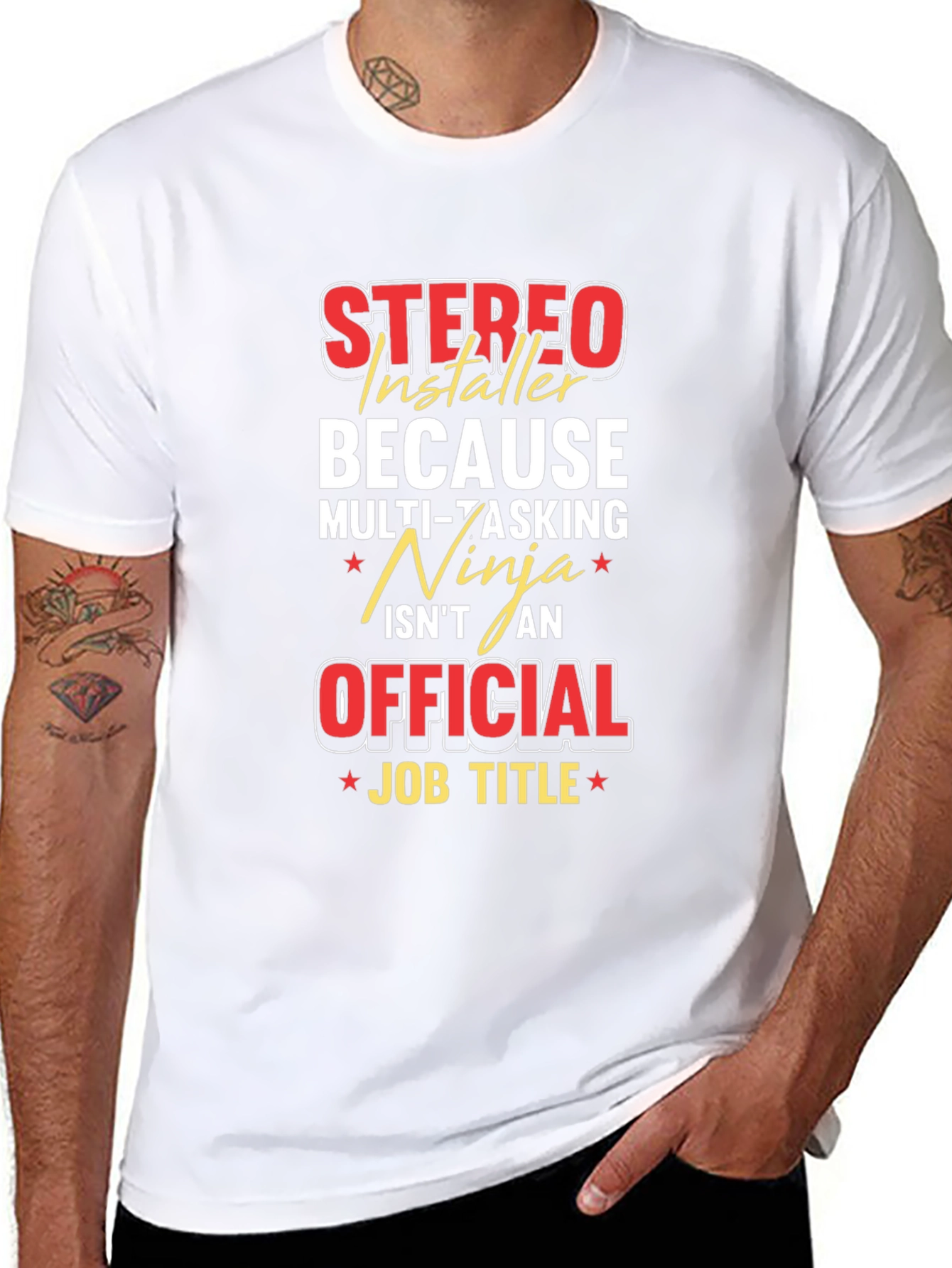 Stereo Installer Funny Job Title T-Shirt
