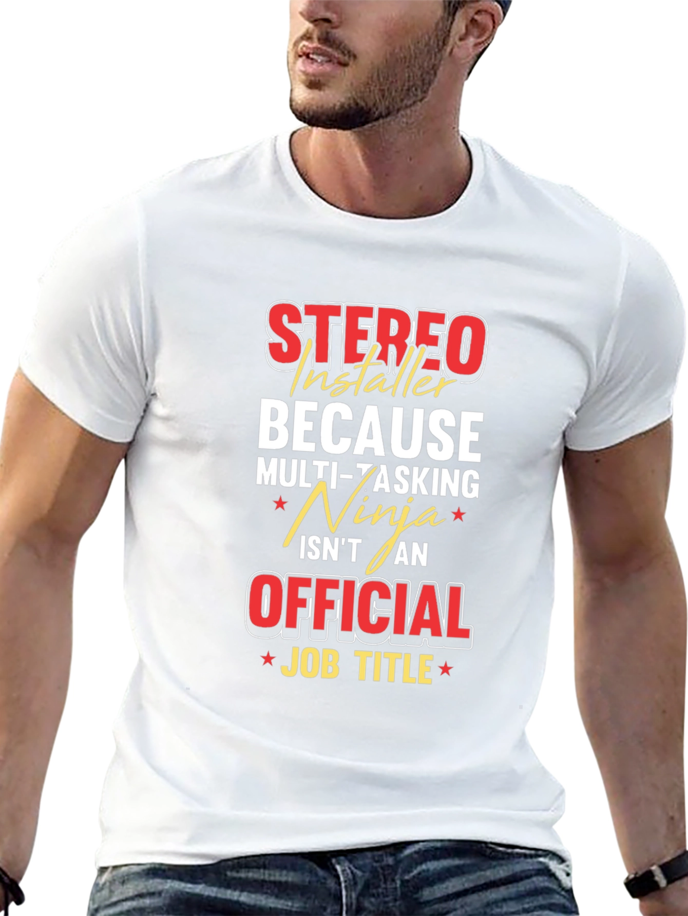 Stereo Installer Funny Job Title T-Shirt