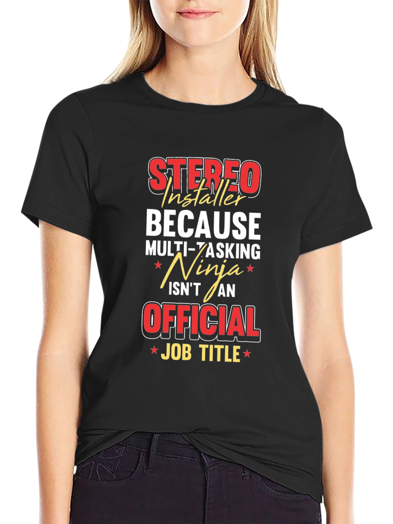 Stereo Installer Funny Job Title T-Shirt
