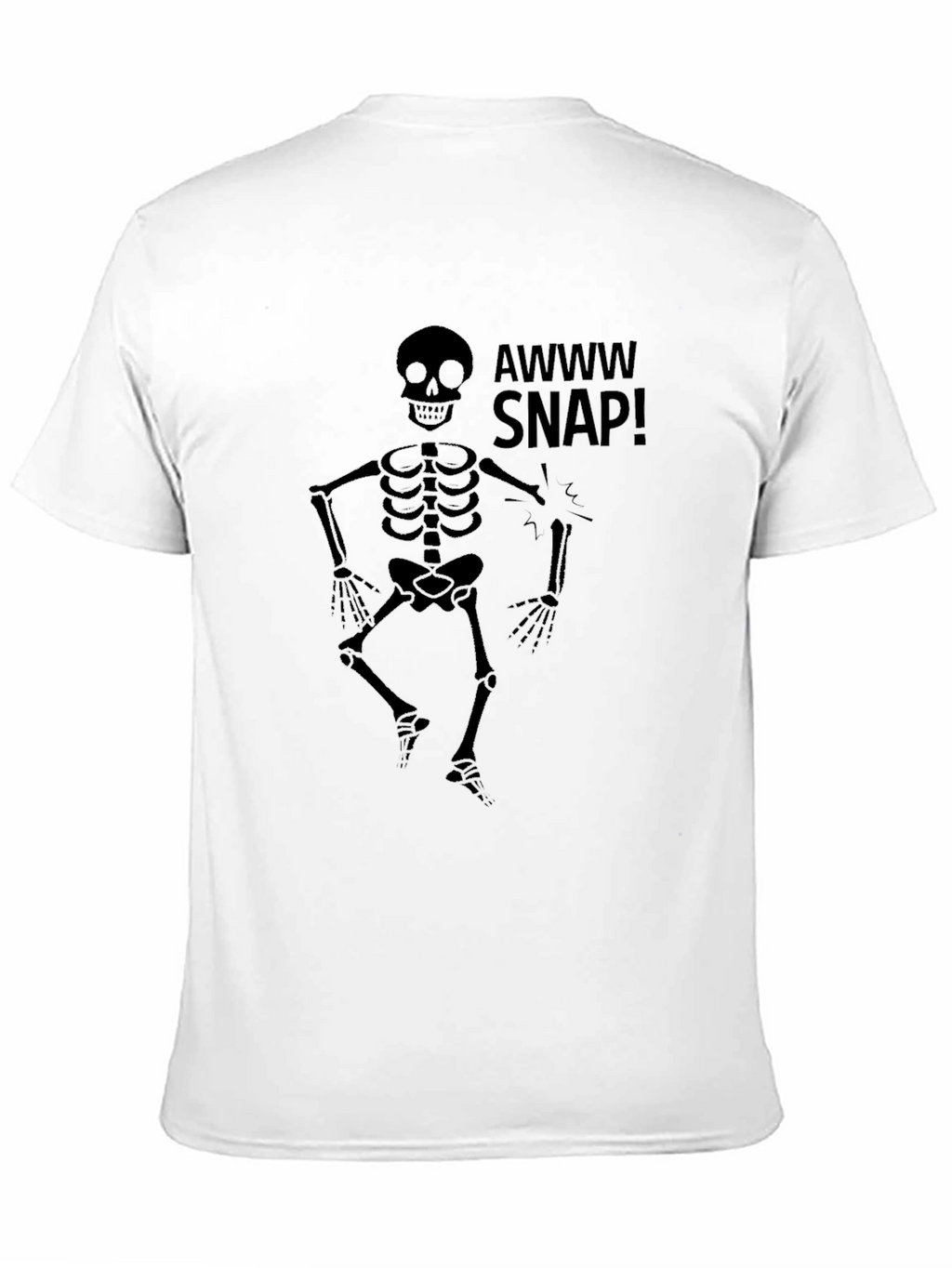 Awww Snap Skeleton Graphic T-Shirt