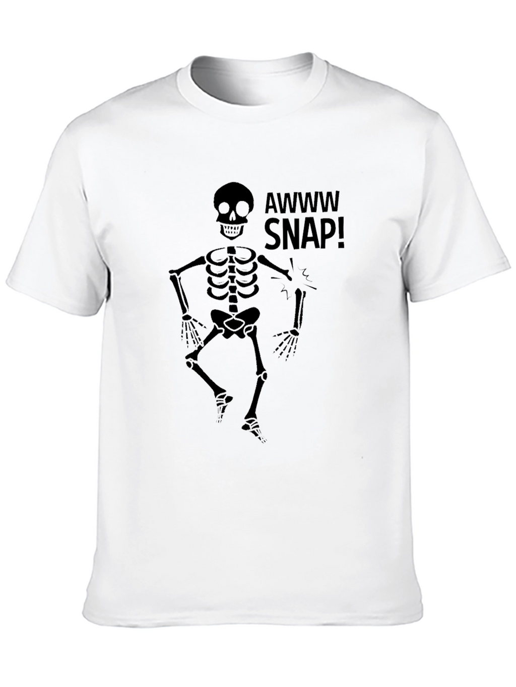 Awww Snap Skeleton Graphic T-Shirt