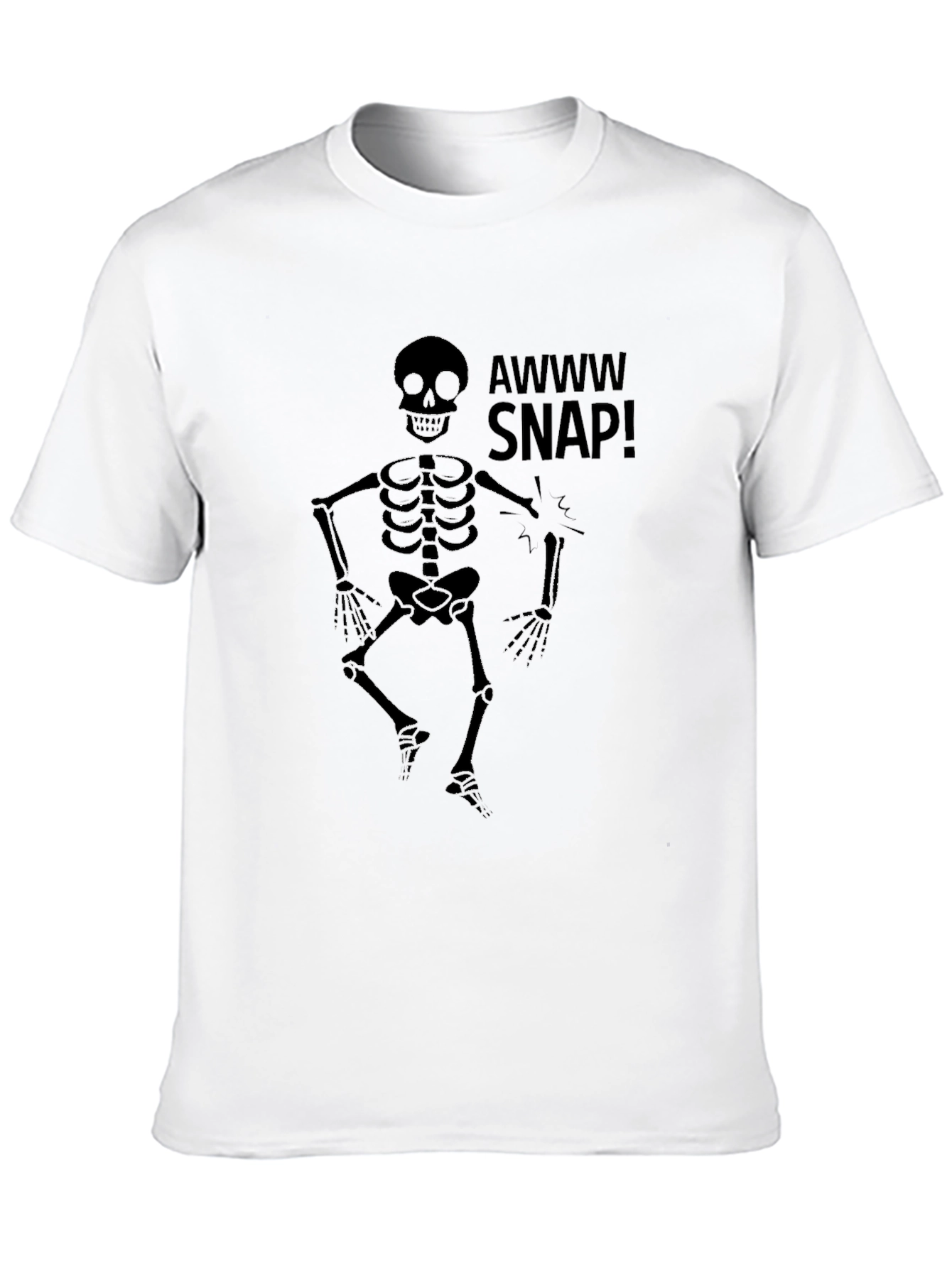 Awww Snap Skeleton Graphic T-Shirt