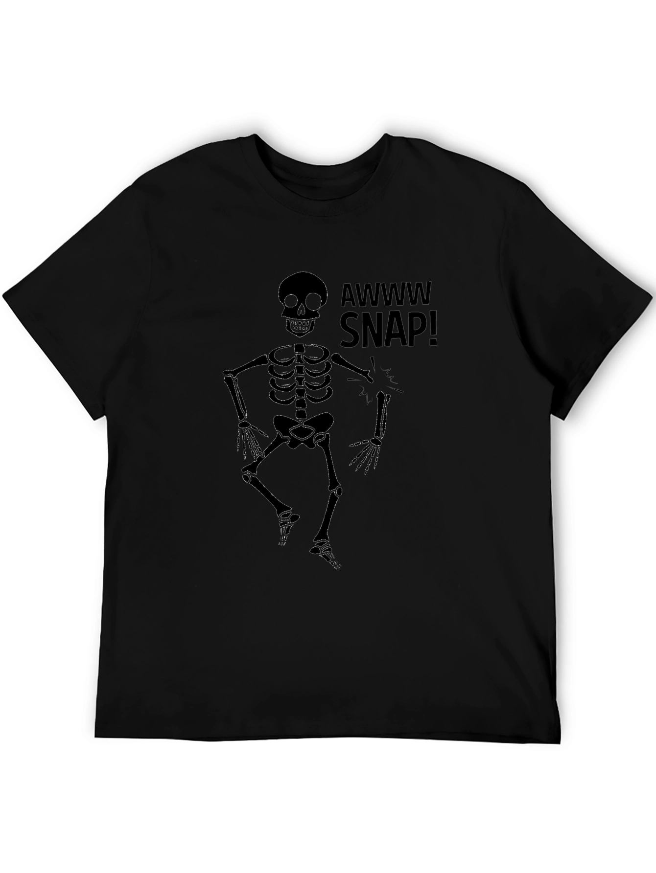Awww Snap Skeleton Graphic T-Shirt