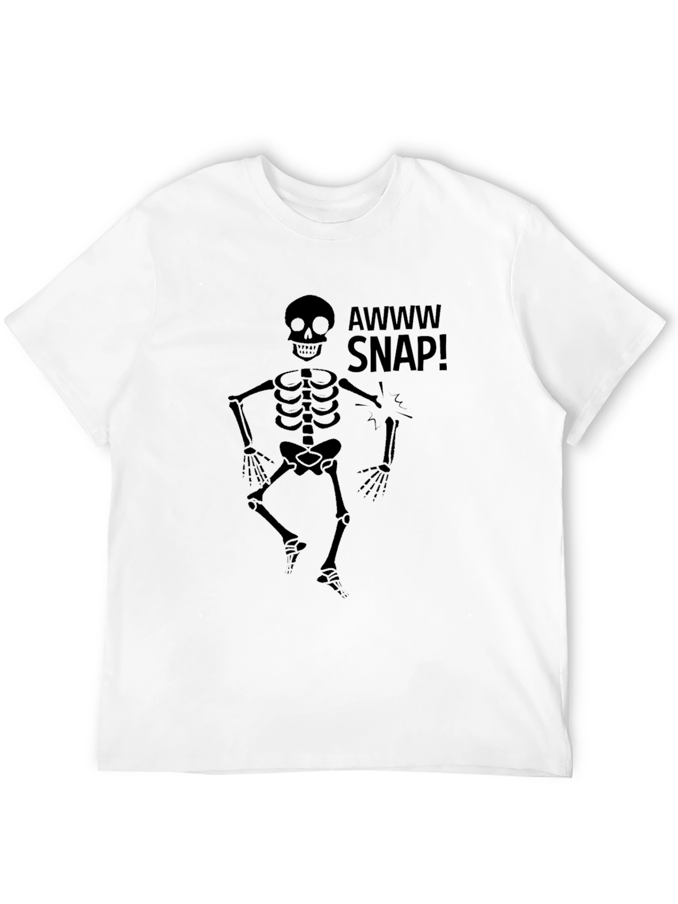 Awww Snap Skeleton Graphic T-Shirt
