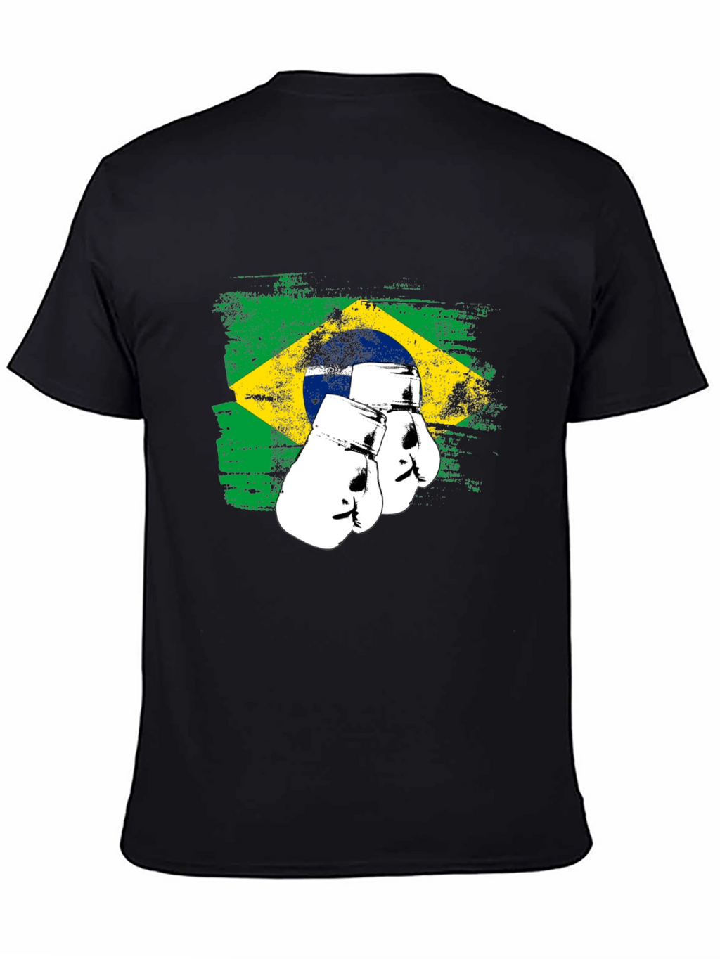 Brazil Flag Boxing Gloves Graphic Tee
