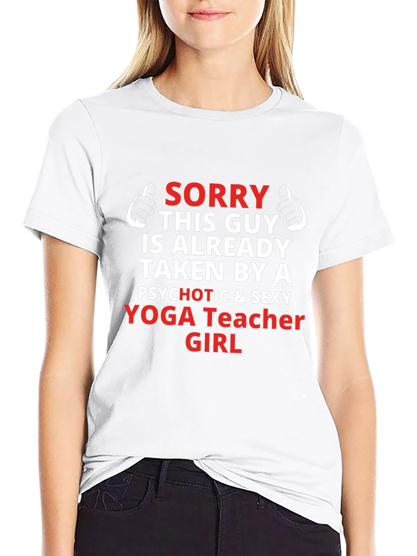 Sorry Taken Yoga Teacher Funny Mens T-Shirt