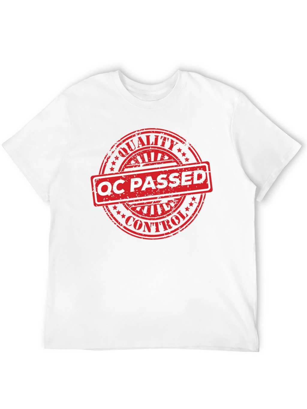 QC Passed Graphic T-Shirt - Quality Control Certified