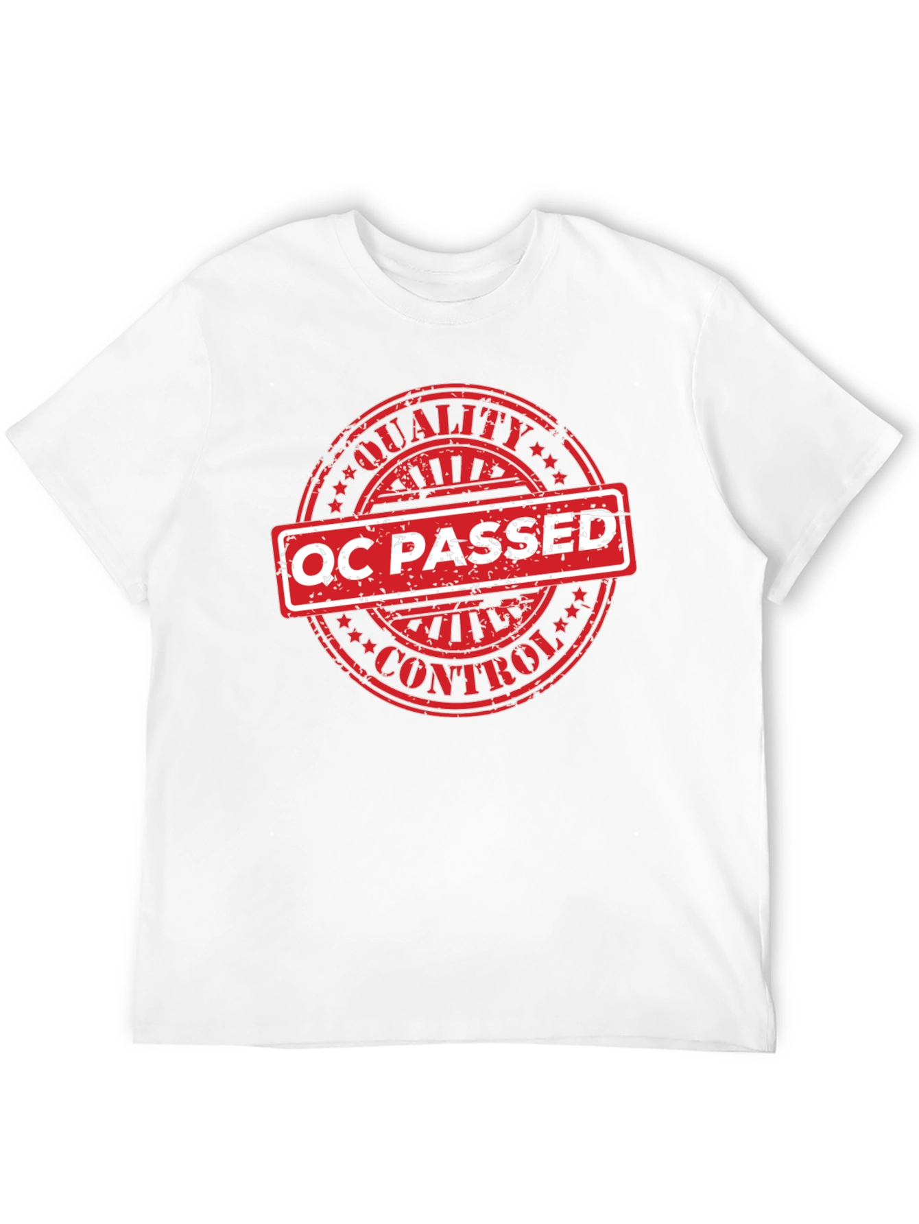 QC Passed Graphic T-Shirt - Quality Control Certified