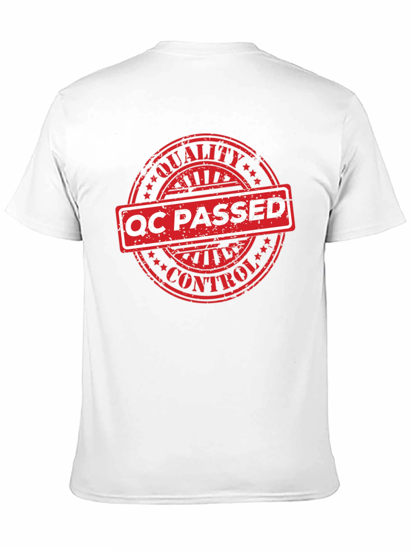 QC Passed Graphic T-Shirt - Quality Control Certified
