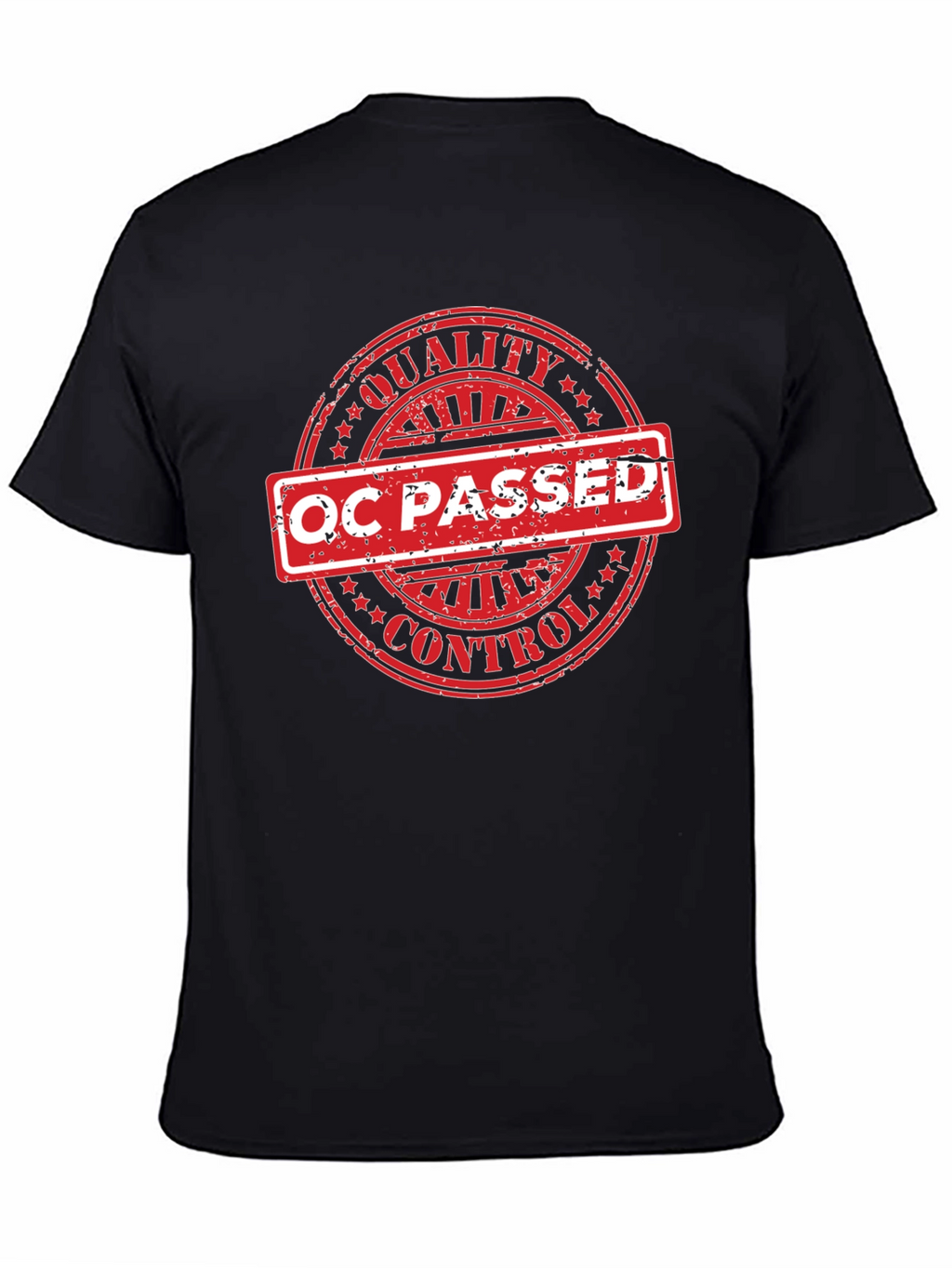 QC Passed Graphic T-Shirt - Quality Control Certified