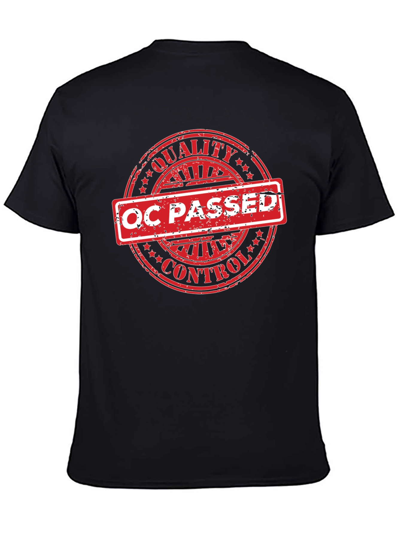 QC Passed Graphic T-Shirt - Quality Control Certified
