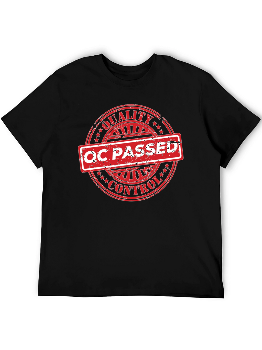 QC Passed Graphic T-Shirt - Quality Control Certified