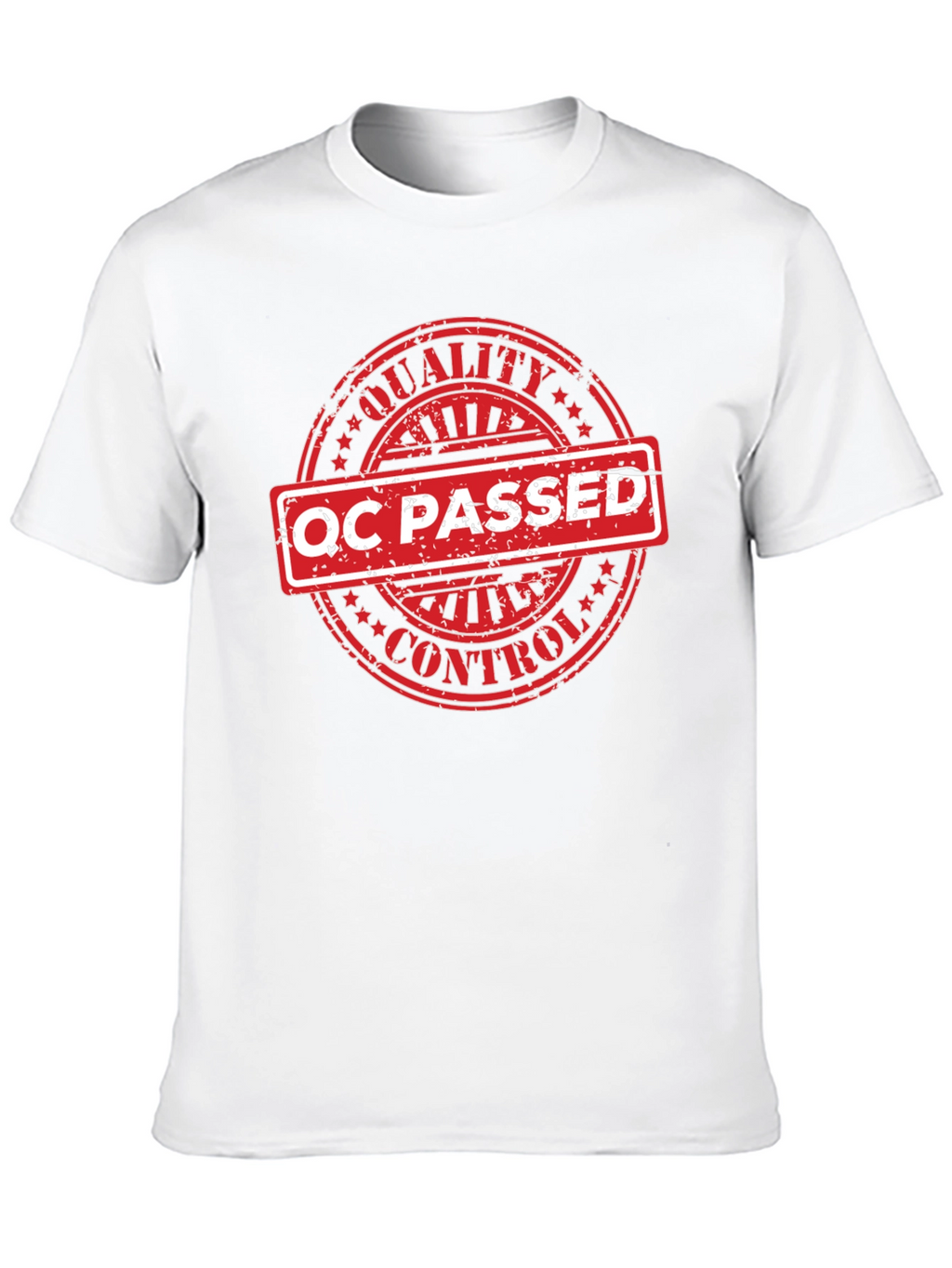 QC Passed Graphic T-Shirt - Quality Control Certified