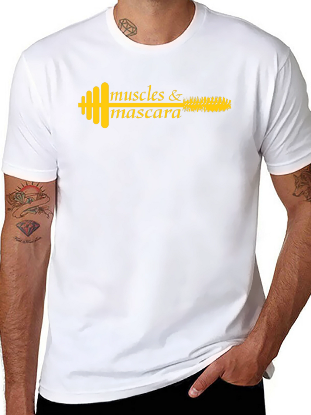 Muscles & Mascara Graphic T-Shirt - Fitness Fashion