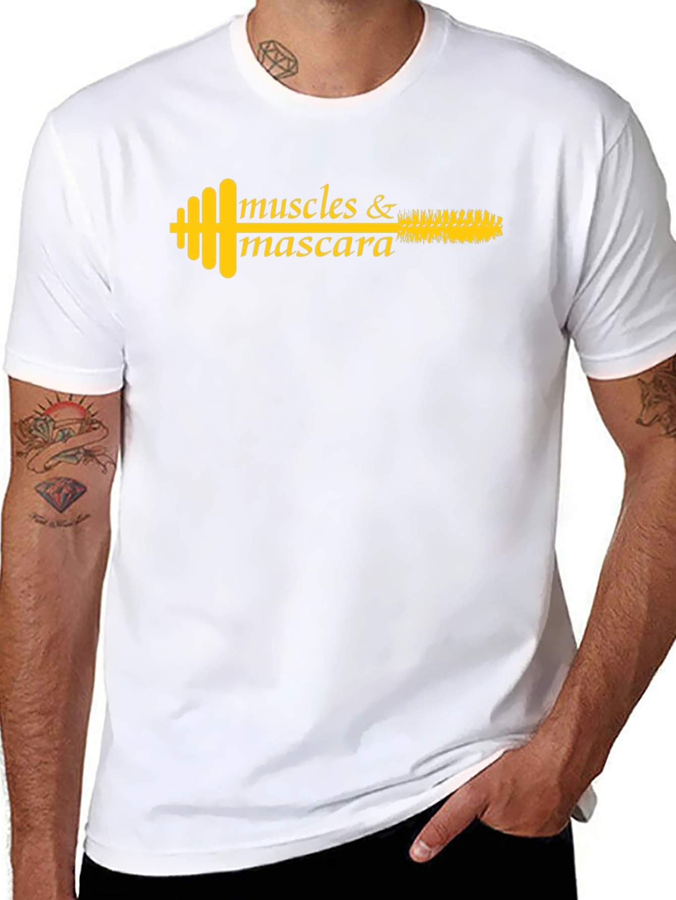 Muscles & Mascara Graphic T-Shirt - Fitness Fashion