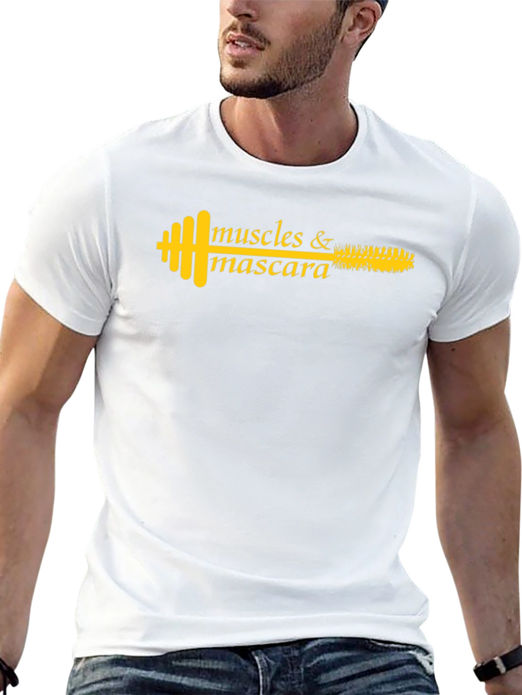 Muscles & Mascara Graphic T-Shirt - Fitness Fashion