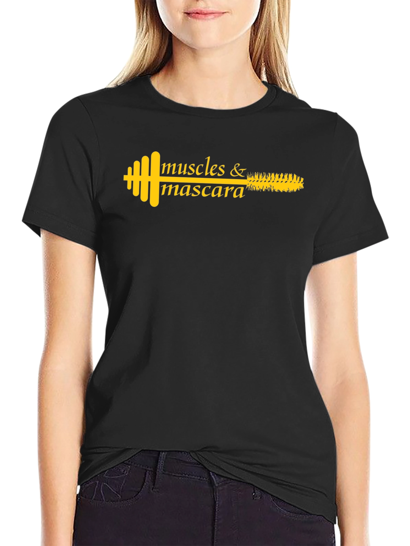 Muscles & Mascara Graphic T-Shirt - Fitness Fashion