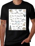 Alphabet Animal Black T-Shirt