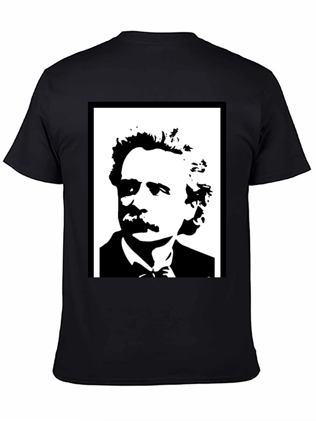 Mark Twain Graphic Print Mens Black T-Shirt