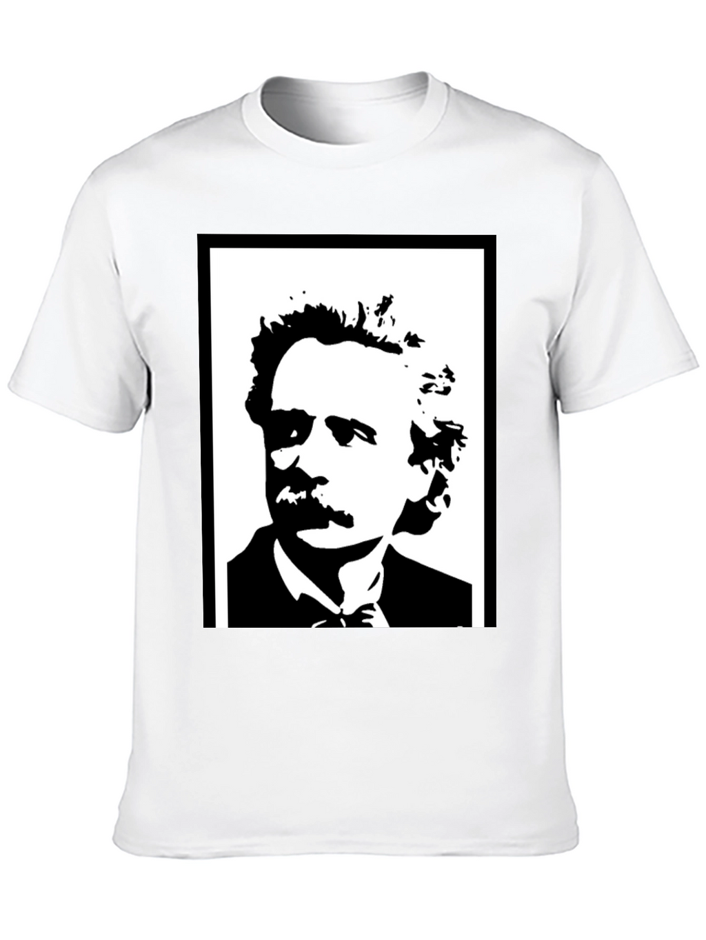 Mark Twain Graphic Print Mens Black T-Shirt