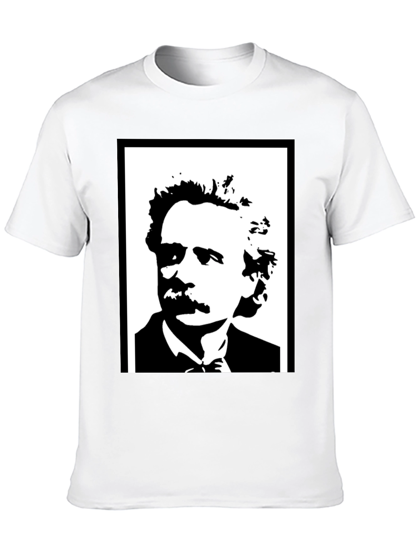 Mark Twain Graphic Print Mens Black T-Shirt