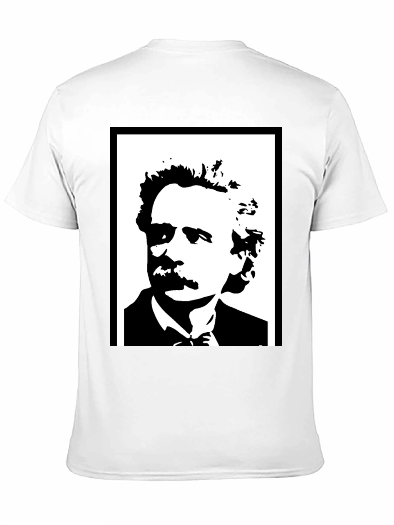 Mark Twain Graphic Print Mens Black T-Shirt