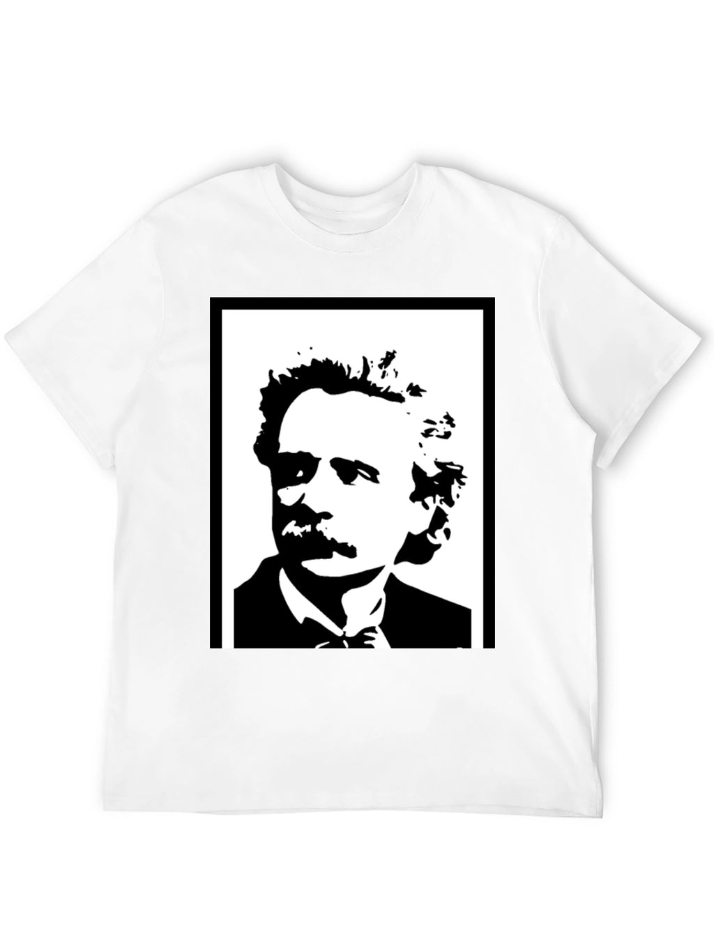 Mark Twain Graphic Print Mens Black T-Shirt