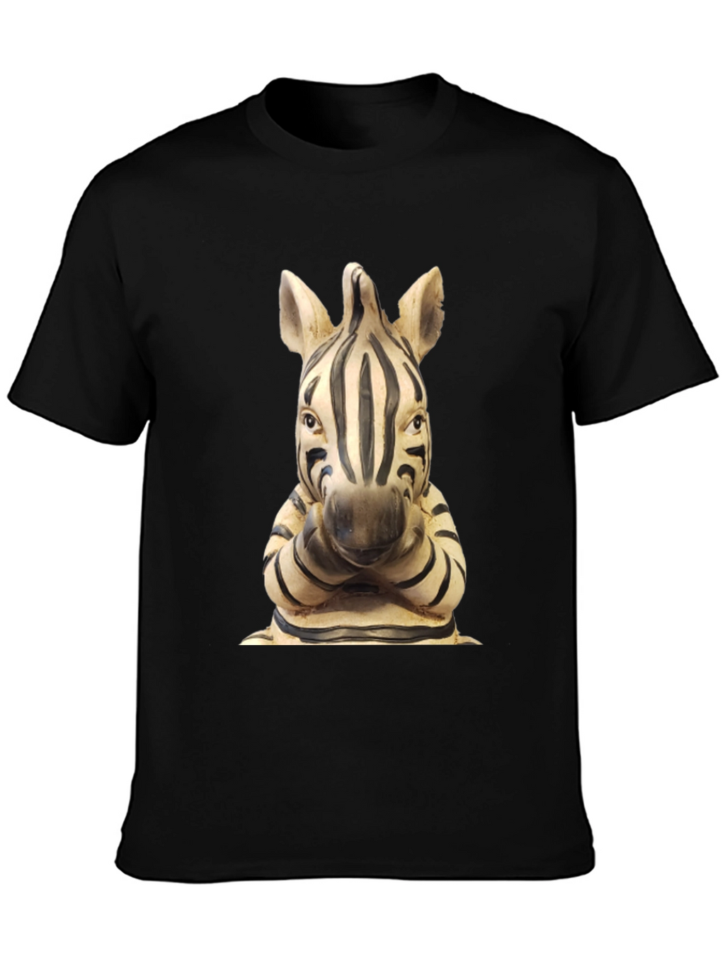 Zebra Statue Graphic T-Shirt - Unique Design
