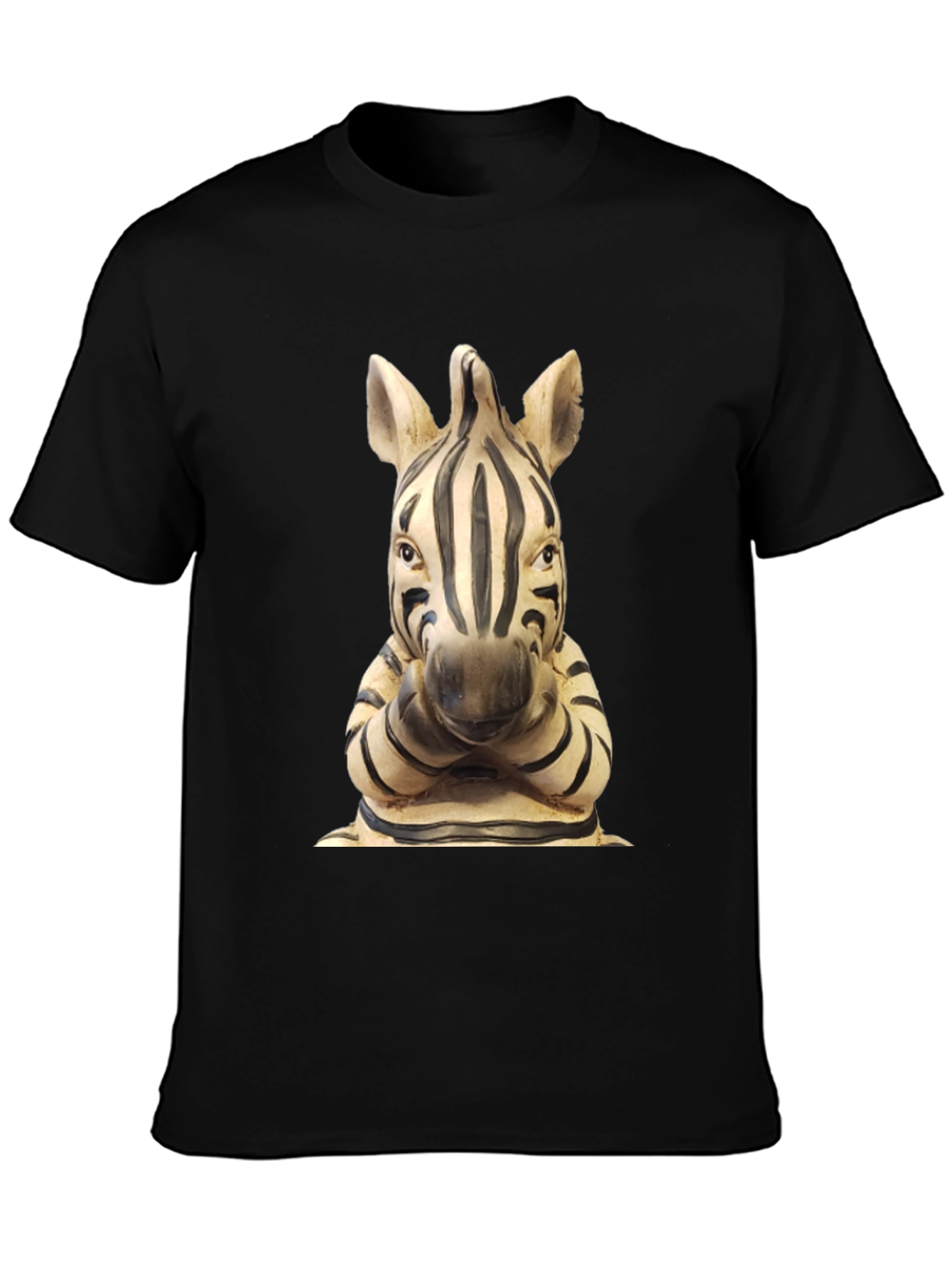 Zebra Statue Graphic T-Shirt - Unique Design