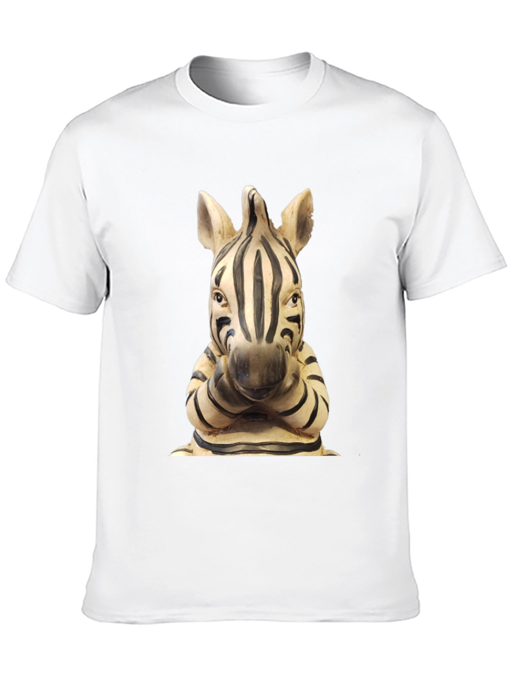 Zebra Statue Graphic T-Shirt - Unique Design