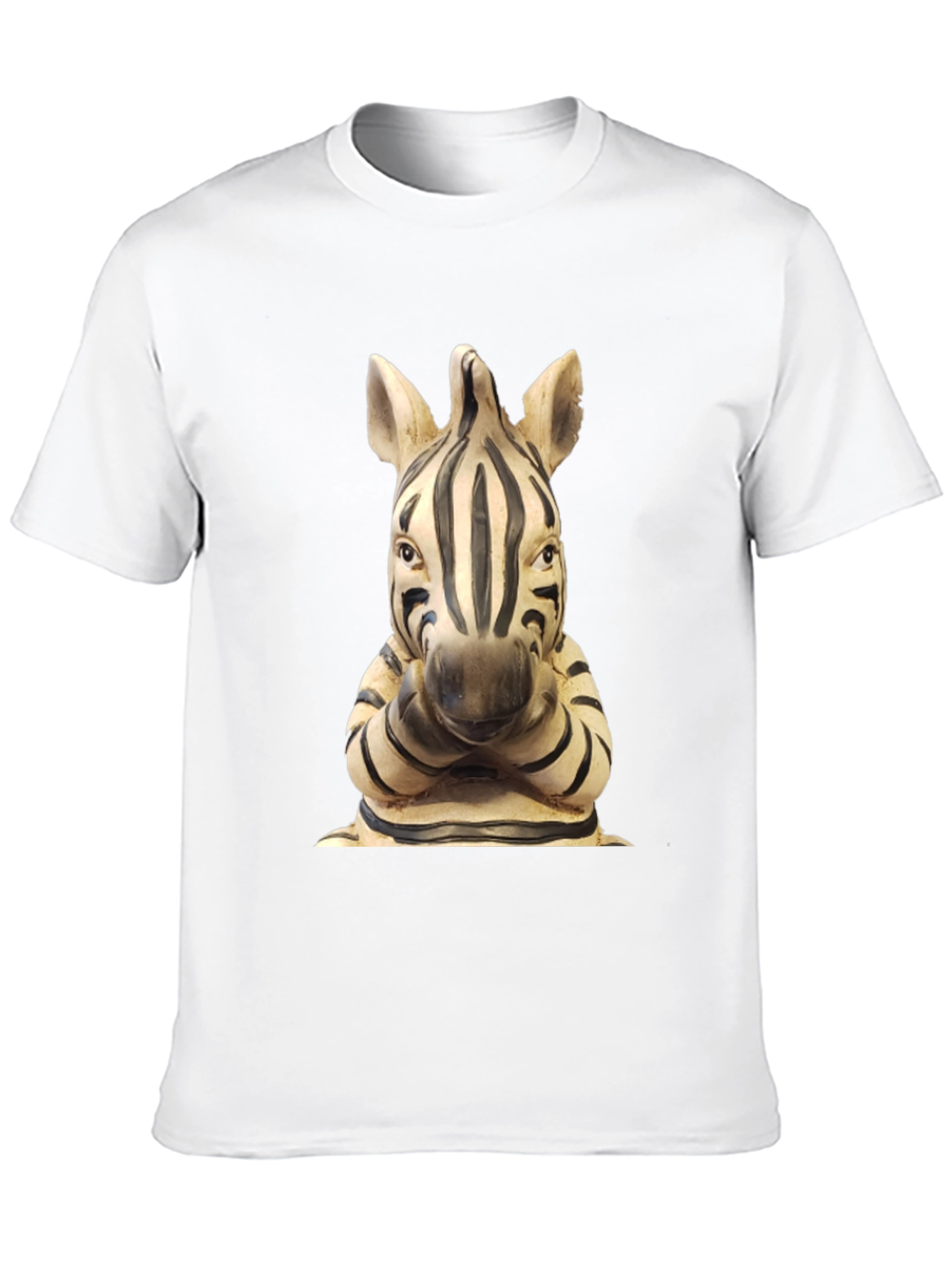 Zebra Statue Graphic T-Shirt - Unique Design