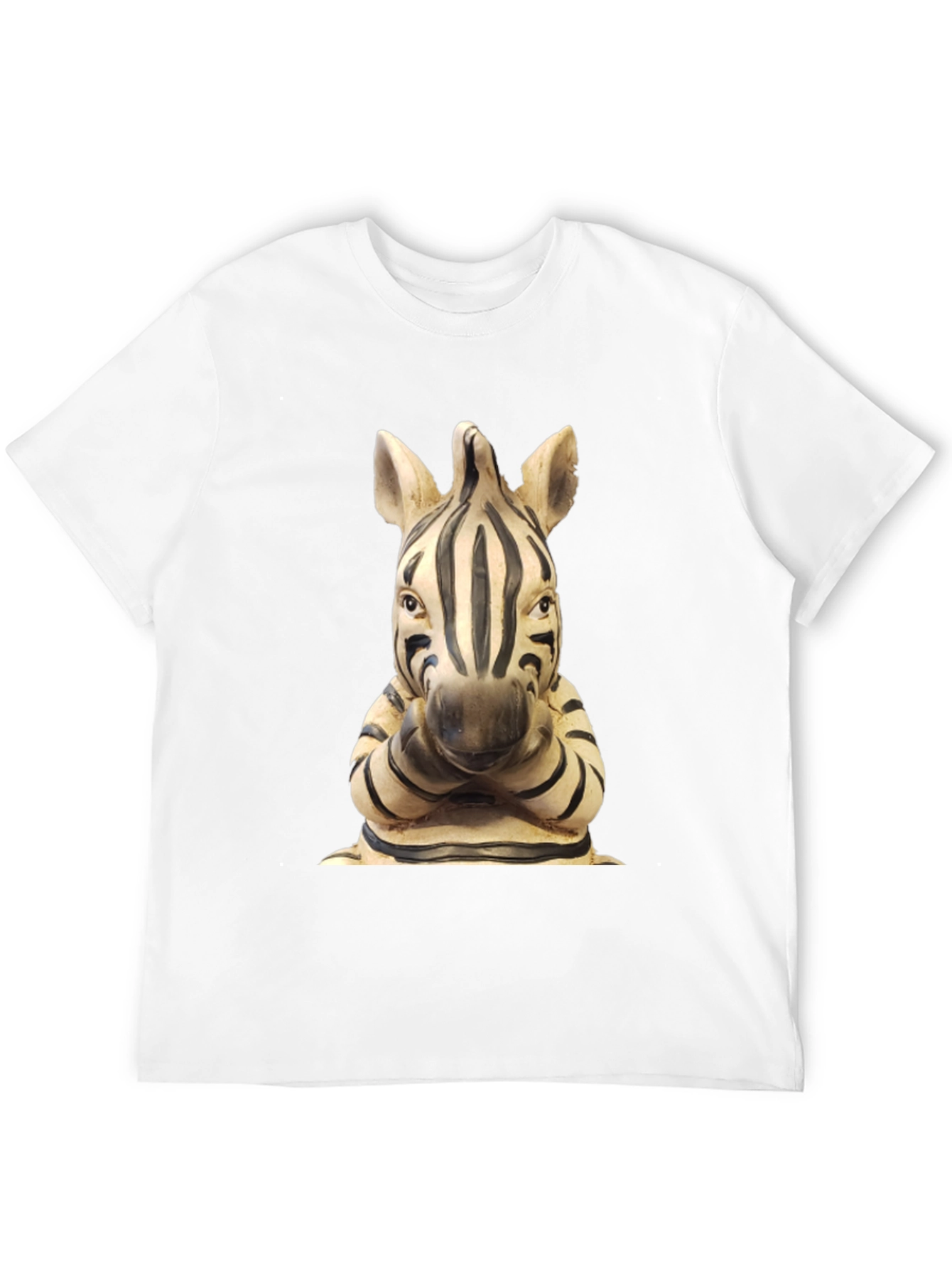 Zebra Statue Graphic T-Shirt - Unique Design