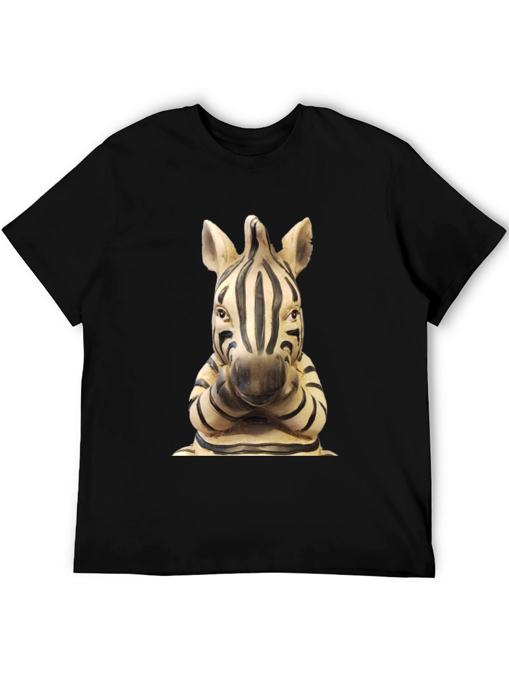 Zebra Statue Graphic T-Shirt - Unique Design
