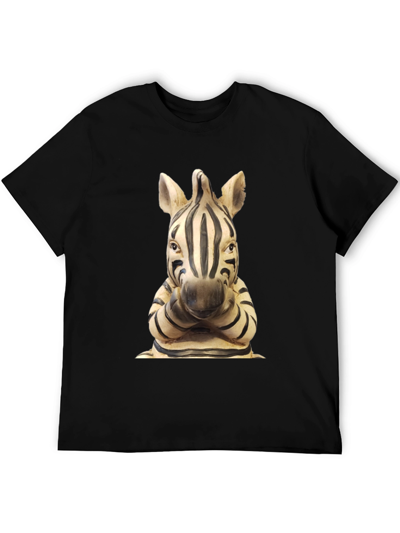 Zebra Statue Graphic T-Shirt - Unique Design