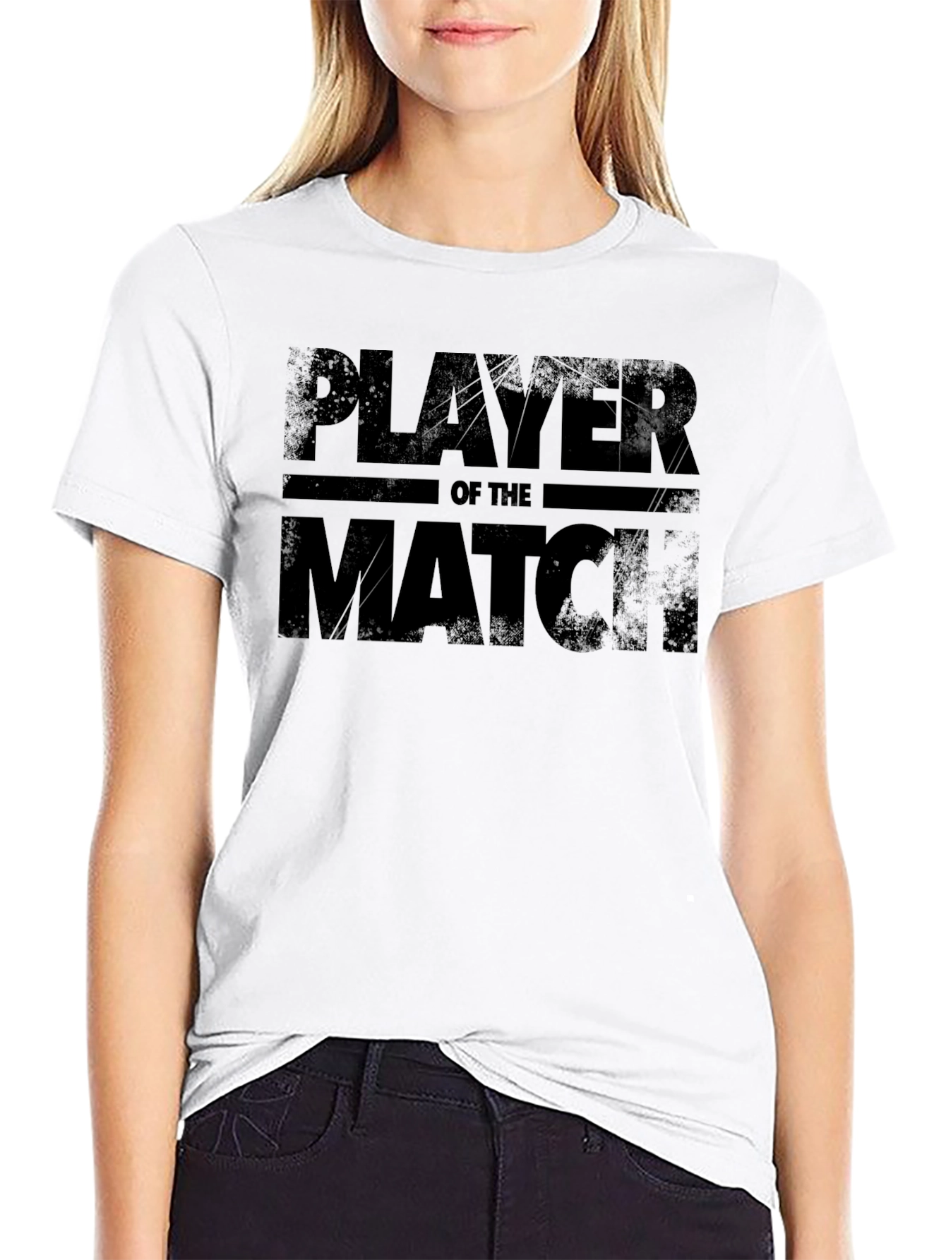 Player of the Match Black Graphic T-Shirt